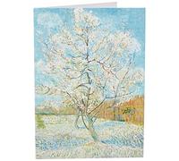 Fine Art Prints CPWBC1430 Van Gogh The Pink Peach Tree Greetings Card, 17.5 x 12.5 cm