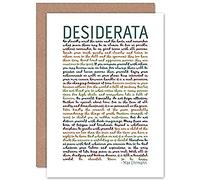 Fine Art Prints Desiderata Rainbow Words Ehrmann Typography Greetings Card