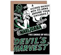 Fine Art Prints Devil's Harvest Marijuana Greetings Card