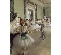 Fine Art Prints Edgar Degas The Ballet Class Large Wall Art Print Canvas Premium Poster Mural, 18 x 24 inches