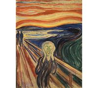 Fine Art Prints Edvard Munch The Scream Large Wall Canvas Premium Poster Mural,18 x 24 inches