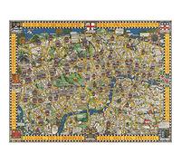 Fine Art Prints Gill 1914 Pictorial Map London Wonderground Unframed Wall Poster Home Decor Premium,16 x 12 inches