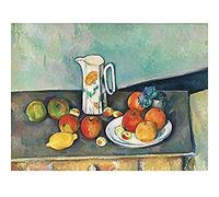 Fine Art Prints Paul Cezanne Still Life Art Print Canvas Premium Wall Decor Poster Mural,Silver,16 x 12 inches