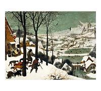 Fine Art Prints Pieter Bruegel The Elder Hunters In The Snow Winter Large Wall Art Print Canvas Premium Poster Mural,18 x 24 inches
