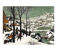 Fine Art Prints Pieter Bruegel The Elder Hunters In The Snow Winter Unframed Wall Art Print Poster Home Decor Premium, 16 x 12 inches