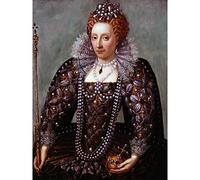 Fine Art Prints Portrait Queen Elizabeth I England Painting Royal Historic Large Print Poster Wall Art Decor Picture,46.00 x 61.00 cms