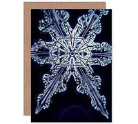 Fine Art Prints Snowflake Crystal Abstract Greeting Card With Envelope Inside Premium Quality