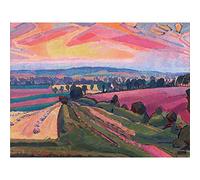Fine Art Prints Spencer Gore The Icknield Way Large Wall Art Print Canvas Premium Poster Mural, 18 x 24 inches
