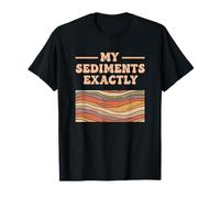 Fine Arts My Sediments Exactly, Retro Layered Geology Art T-Shirt