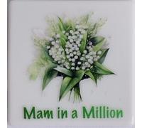 Fine Bone China Fridge Magnet (53 x 53 mm) (Relations - Mam in a Million)