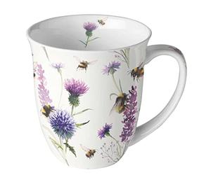 Fine Bone China Mug Bumblebees in The Meadow
