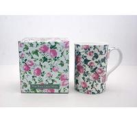 FINE Bone China Set of 6 Ivy Rose Individually Boxed Mugs Free UK DELIVERY