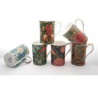 FINE Bone China Set of 6 Mugs William Morris Mugs Free UK DELIVERY