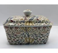 fine Bone China William Morris Flora Design Butter Dish with lid