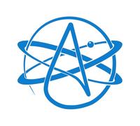 Fine Carving Decals Atom Atheism Religion Science Great 51x57.6cm Can Modify and add Information Blue
