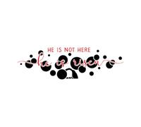 Fine Carving Decals He is Not Here Risen Christian Calligraphy 25x82.8cm Easy Installation Black