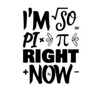 Fine Carving Decals i am so pi Right Now pi Day Design Template 36x49.2cm Car Body Decoration Black