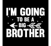 Fine Carving Decals Im Going to Be A Big Brother Motivational 51x66cm Easy Installation White