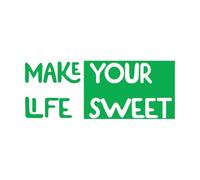 Fine Carving Decals Make Your Life Sweet Lettering Quotes 28x72cm It Won't Fall Off Green