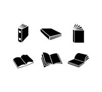 Fine Carving Decals Reading Open Books Library Knowledge 30x51.3cm Personalized Customization Black