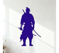 Fine Carving Decals Silhouette Samurai only Full Body 54.6x93.2cm Tattoo Culture DarkBlue