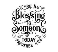 Fine Carving Stickers Bless Someone Today 40x50.1cm Multi Color Selection Black