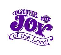 Fine Carving Stickers Discover Joy Christian Love Bible Verses Home 51x64.2cm Do not Damage The Wall Surface Purple