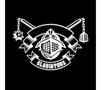 Fine Carving Stickers Gladiators Ancient Warriors Helmet Weapons 64x91.6cm It Won't Fall Off White