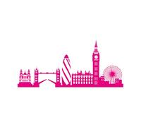 Fine Carving Stickers London Skyline England City 60x133.1cm Multiple Size Options Rosered