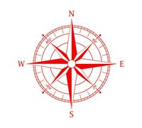 Fine Carving Stickers Rose Winds 67.2x67.5cm Store Decoration Red