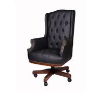 Fine Chairs Bonded Leather Captains Chesterfield Style Managers Desk Chair Office furniture High Back Executive