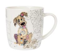 Fine China Bug Art Murphy Mutt Dog Coffee Mug Animal Novelty Christmas Gift