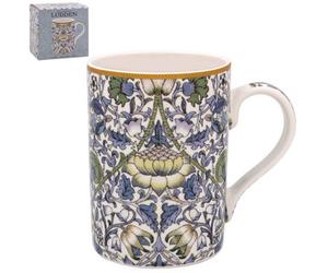 Fine China Mug Coffee Cup Lodden Flower W.morris Floral Lavender Design Gift Box