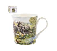 Fine China Mug Coffee Cup Macneil Studio Farmland Animals Design Gift Box