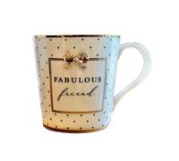 Fine China Mug Fabolous Friend Mug Hot Choco Tea Cup Gift Boxed 300Ml Drinkware