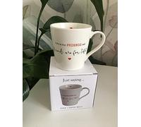 Fine China Mug, Just Saying...Life is for FRIENDS and friends are for life