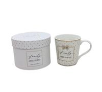 Fine China Mug With Encrusted Bow Embellishment - Family