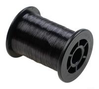 Fine Copper Wire 0.1mm Diameter for Fly Tying Applications Including Nymph Bodies and Hook Wrapping in Freshwater Fishing (Black)