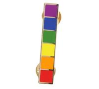 Fine Crafted Rainbow Brooch Lapel Pins for Gay Pride Party Events Dec