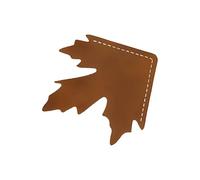 Fine Craftsmanship Page Holder Ideal for Novel Textbook Magazine, Premium Leather Maple Leaves Bookmarks Smoother Edges Elegant Bookmarks for Readers