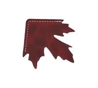 Fine Craftsmanship Page Holder Ideal for Novel Textbook Magazine, Premium Leather Maple Leaves Bookmarks Smoother Edges Elegant Bookmarks for Readers
