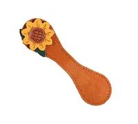 Fine Craftsmanship Page Holder Ideal for Novels Textbooks Magazines Premium Leather Sunflowers Bookmarks Smoother Edges Elegant Bookmarks for Readers