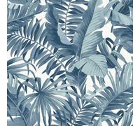 Fine Décor A-Street Prints Solstice Palm Leaf Wallpaper Blue Fine Decor Fd24133