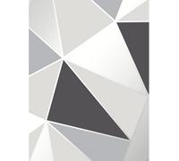 Fine Décor Apex Geometric Wallpaper Black And Silver Fine Decor Fd41994