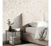 Fine Décor Azara Damask Rose Metallic Luxury Textured Wallpaper Fd43989D