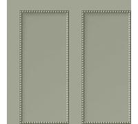 Fine Decor Beaded Panel Wallpaper - Natural Wood Effect Wallcovering - 3D Luxury Panelling Design for Living Room, Lounge & Hallway - Smooth Matte Finish, Sage Green FD44165 (10.05m x 53cm)