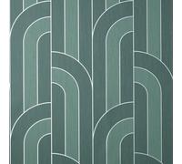 Fine Décor Cascade Arch Wallpaper Emerald / Silver Fine Decor Fd42842