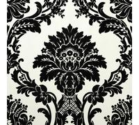 Fine Décor Cranberry And Lain Cl42967 Flock Damask Wallpaper, Champagne