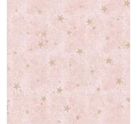 Fine Décor Crown Starlight Stars Wallpaper Pink / Gold M1492
