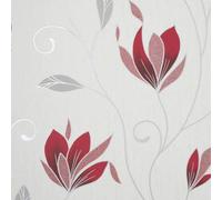 Crown Synergy Floral Red Wallpaper M1718